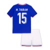 Conjunto (Camiseta+Pantalón Corto) Francia M. Thuram 15 Primera Equipación Euro 2024 - Niño